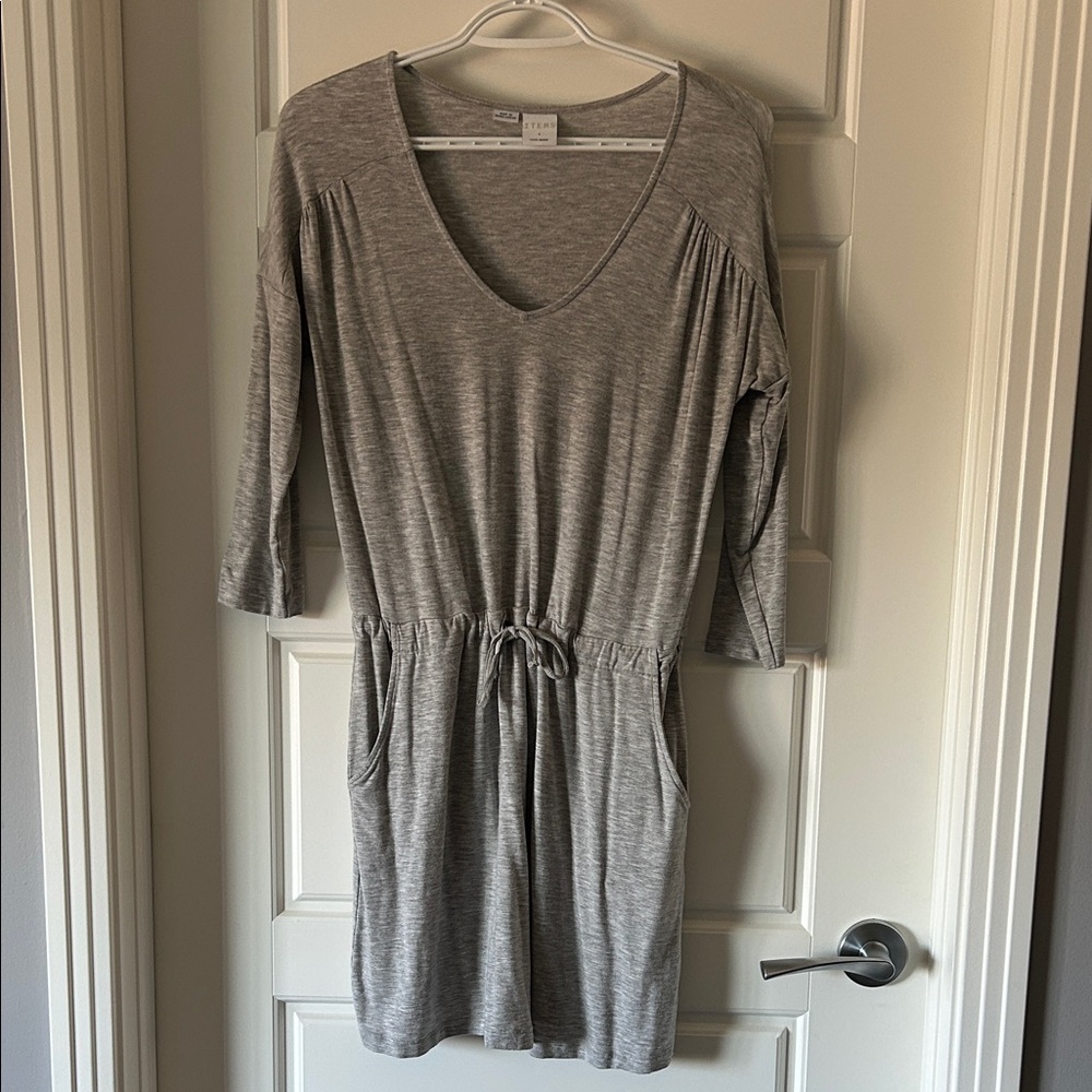 Vero Moda Heather Gray 3/4 Sleeve Dress